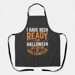 Ready For Halloween Pumpkin Skull Design Apron