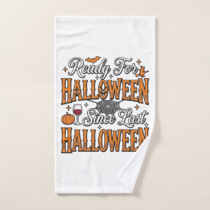 Ready For Halloween Vintage Engraving Shirt Design Hand Towel