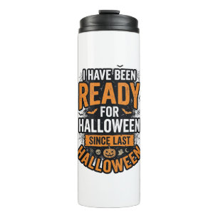 Ready For Halloween Vintage Spooky Shirt Design_1 Thermal Tumbler