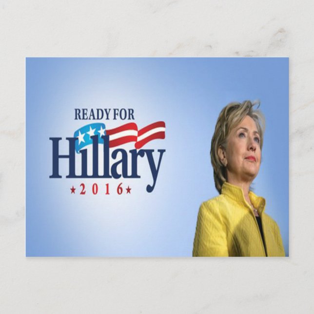 Ready for Hillary 2016 Postcard (Front)