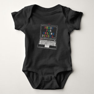 Ready for online school baby bodysuit