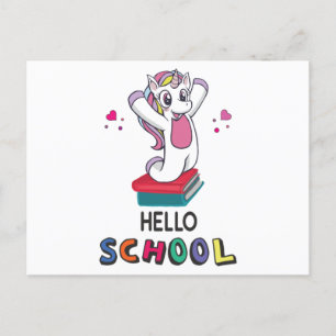 Ready for online school postcard