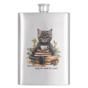 Ready For School Like A Boss Hip Flask