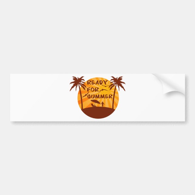 Ready for summer bumper sticker (Front)