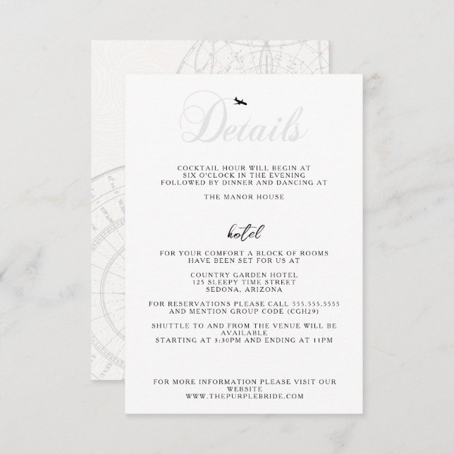 Ready for Take Off Enclosure Card (Front/Back)