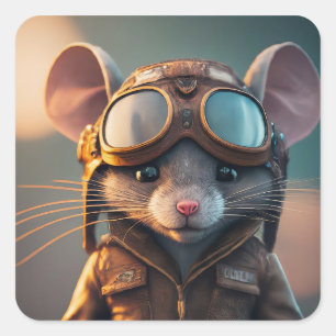 Ready for Takeoff Square Sticker