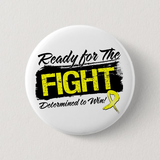 Ready For The Fight Sarcoma Cancer 6 Cm Round Badge (Front)
