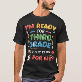  Ready For Third Grade Back To School Kids Boys  T-Shirt