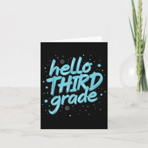Ready For Third Grade Back To School Outfit  Card