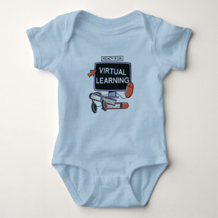 Ready for virtual learning baby bodysuit