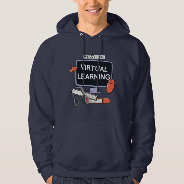 Ready for virtual learning hoodie (Front)