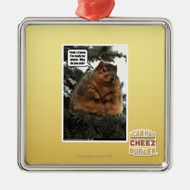 Ready for winter metal tree decoration (Front)