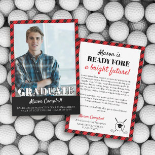 Ready Fore Bright Future Golf Graduation Announcement