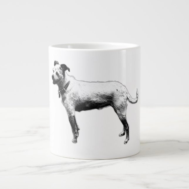 Ready & Friendly Terrier Mix Coffee Mug (Front)