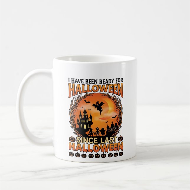 Ready Halloween Since Last Haunted Castle Ghost Ki Coffee Mug (Left)