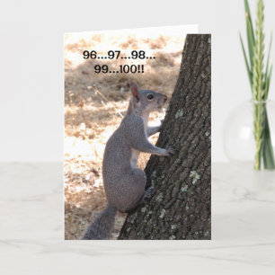 Ready or Not Squirrel Birthday Card