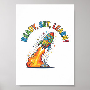 Ready Set Learn Rocket Back to School Poster