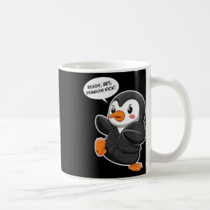 Ready Set Penguin Kick Martial Art Karate Cute Pen Coffee Mug