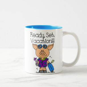 Ready Set Vacation Two-Tone Coffee Mug