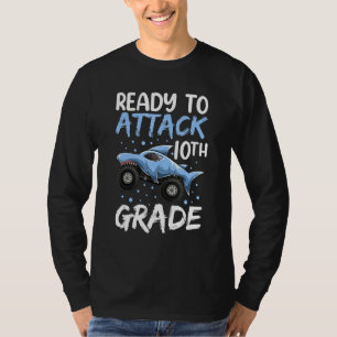Ready To Attack 10th Grade Apparel Shark Monster T T-Shirt