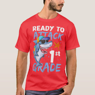 Ready To Attack 1st Grade Apparel, Back To School T-Shirt