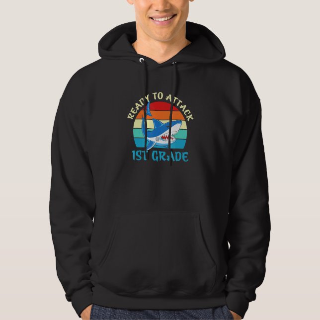 Ready To Attack 1st Grade Hoodie (Front)