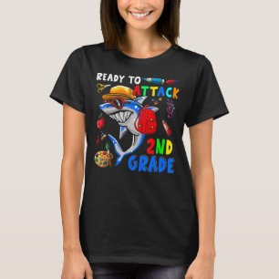 Ready To Attack 2nd Grade Shark Back To School 1 T-Shirt