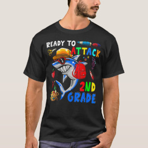 Ready To Attack 2nd Grade Shark Back To School 1 T-Shirt