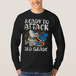 Ready To Attack 3rd Grade Apparel  Back To School  T-Shirt