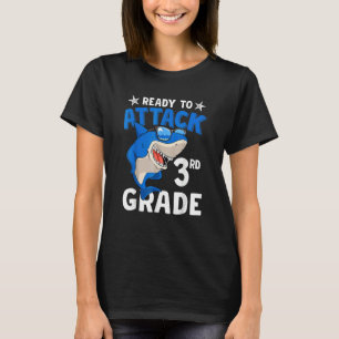 Ready To Attack 3rd Grade Boys Back To School T-Shirt