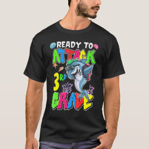 Ready To Attack 3rd Grade Boys First Day Of School T-Shirt