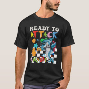 Ready To Attack 4th Grade Boys Back To School T-Shirt