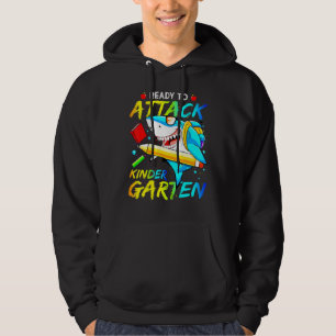 Ready To Attack Kindergarten Shark Back To School Hoodie