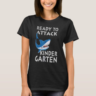 Ready To Attack Kindergarten Shark Boys Back To Sc T-Shirt