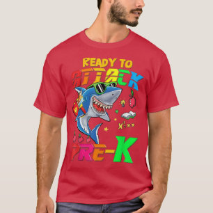 Ready To Attack Pre K Shark Back To School Teacher T-Shirt