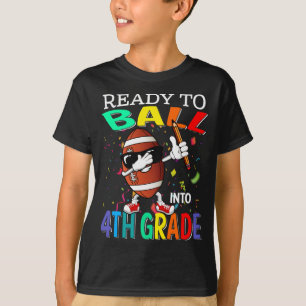 Ready To Ball Into 4th Grade Basketball T-Shirt