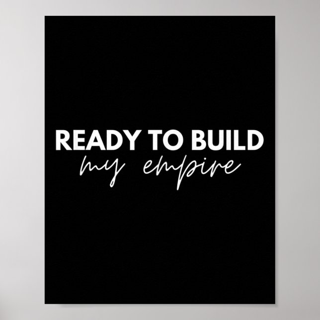 Ready To Build My Emre - Motivational Slogan  Poster (Front)