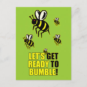 Ready to Bumble Postcard