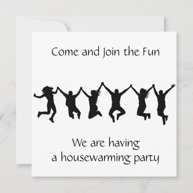 **READY TO CELEBRATE a HOUSEWARMING** PARTY INVITE (Front)