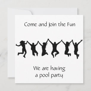 **READY TO CELEBRATE **POOL PARTY** INVITE