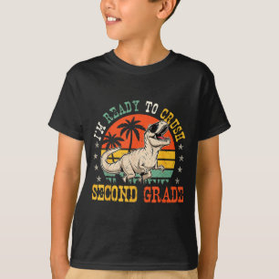 Ready to crush 2nd grade funny back to school boy T-Shirt