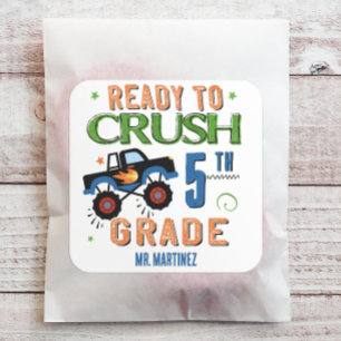 Ready to Crush 5th Grade Square Sticker