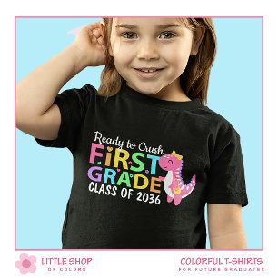 Ready to Crush First Grade Dinosaur T-Shirt