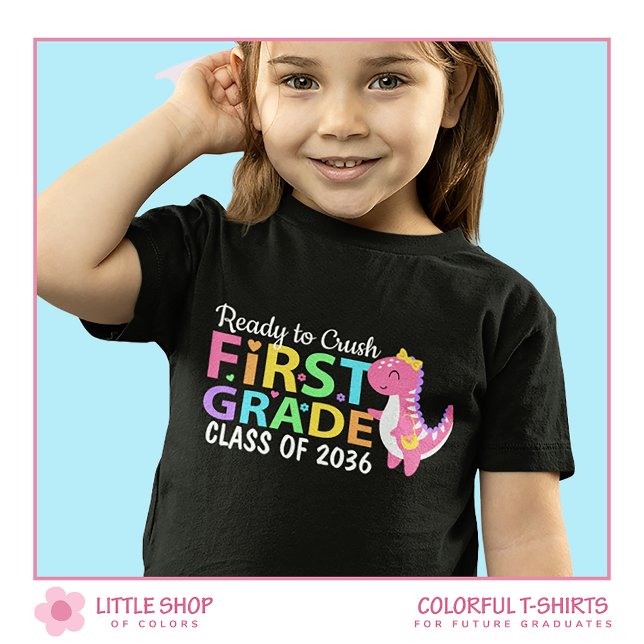 Ready to Crush First Grade Dinosaur T-Shirt (Creator Uploaded)