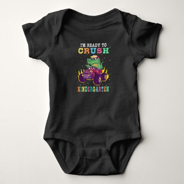 Ready to crush kindergarten baby bodysuit (Front)