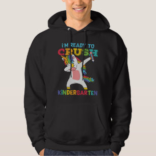 Ready to Crush Kindergarten Cute Unicorn School Hoodie