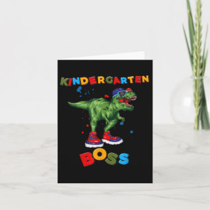 Ready To Crush Kindergarten Dinosaur Back To Schoo Card