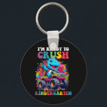 Ready To Crush Kindergarten Dinosaur Truck Design  Key Ring<br><div class="desc">Ready To Crush Kindergarten Dinosaur Truck Design</div>
