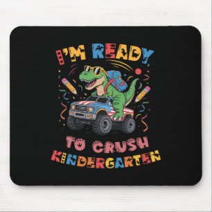 Ready To Crush Kindergarten Monster Truck Boys T-r Mouse Pad