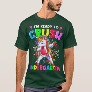 Ready To Crush Kindergarten Unicorn Back To School T-Shirt